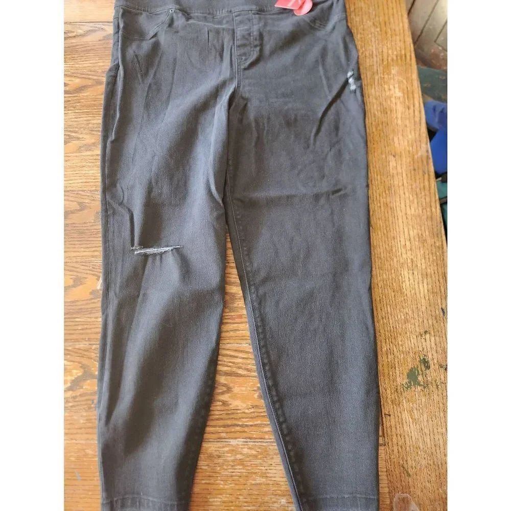 NWT Spanx Vintage black distressed denim jeggings sz 3xl